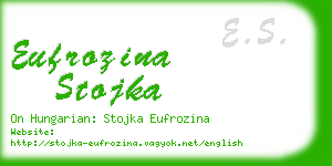 eufrozina stojka business card